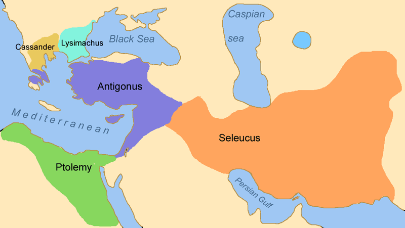 Regni dei diadochi nel 303 ac   Copia